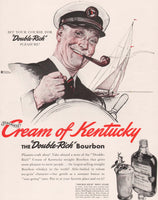 Vintage magazine ad SCHENLEYS CREAM OF KENTUCKY Bourbon 1940 Norman Rockwell art