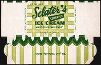 Vintage box SCLATERS SUPERIOR ICE CREAM Chocolate One Pint Marion Drug Virginia