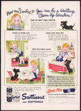 Vintage magazine ad SCOTTISSUE Scottowels from 1942 boy and scotty dog cartoon