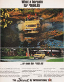 Vintage magazine ad THE SCOUT International Harvester IH from 1965 yellow Scout