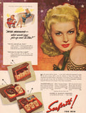 Vintage magazine ad SEAFORTH MENS TOILETRIES 1943 Irene Manning from Desert Song
