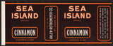 Vintage label SEA ISLAND BRAND spice Cinnamon Allen Rethemeyer Co St Louis MO