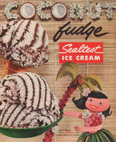Vintage magazine ad SEALTEST ICE CREAM Coconut Fudge 1957 cartoon hula girl pictured