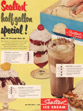 Vintage magazine ad SEALTEST ICE CREAM 1952 sundae parfait root beer float pictures