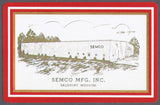 Vintage playing card SEMCO MFG INC picturing their building Salisbury Missouri