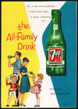 Vintage brochure SEVEN-UP FLOAT 7 Up dated 1961 ice cream pictured unused n-mint