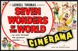 Vintage postcard SEVEN WONDERS OF THE WORLD movie Boyd Theatre Philadelphia PA