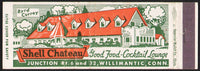 Vintage matchbook cover SHELL CHATEAU full length picture Willimantic Connecticut