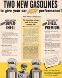 Vintage magazine ad SHELL GASOLINE 1940 Two new gasolines Shell Oil Company