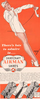 Vintage magazine ad SHIRTCRAFT AIRMAN SHIRTS 1942 George Petty girlie art
