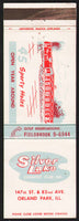 Vintage matchbook cover SILVER LAKE COUNTRY CLUB clubhouse pictured Orland Park ILL