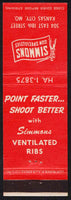Vintage matchbook cover SIMMONS GUN SPECIALTIES hunter pictured Kansas City Missouri
