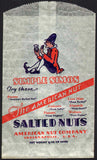 Vintage bag SIMPLE SIMON SALTED NUTS with picture Indianapolis Indiana n-mint