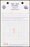 Vintage receipt SKELLY gas oil diamond logo Frank L Dailey Garden City Kansas
