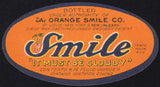 Vintage soda pop bottle label SMILE kewpie pictured St Louis Missouri n-mint+