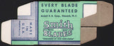 Vintage box SMITH BLADES Single Edge razor blades Ardell R B Corp Newark NJ n-mint