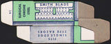 Vintage box SMITH BLADES Single Edge razor blades Ardell R B Corp Newark NJ n-mint