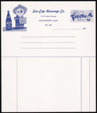 Vintage receipt FROSTIE ROOT BEER Sno Cap Sun Drop Easthampton Mass 1950s n-mint+