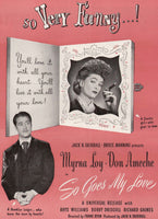 Vintage magazine ad SO GOES MY LOVE movie from 1946 Myrna Loy and Don Ameche