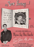 Vintage magazine ad SO GOES MY LOVE movie from 1946 Myrna Loy and Don Ameche