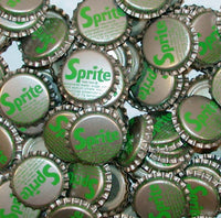 Soda pop bottle caps Lot of 25 SPRITE #1 Coca Cola plastic lined new old stock