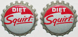 Soda pop bottle caps Lot of 12 DIET SQUIRT cork lined unused new old stock