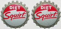Soda pop bottle caps Lot of 100 DIET SQUIRT cork lined unused new old stock
