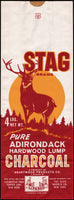 Vintage bag STAG BRAND CHARCOAL buck deer Litchfield Park Tupper Lake NY n-mint