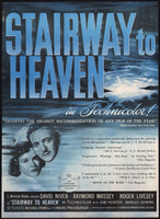 Vintage magazine ad STAIRWAY TO HEAVEN movie from 1947 Niven Massey Livesey