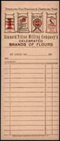 Vintage receipt STANARD TILTON MILLING St Louis MO 1920s flour sacks pictured
