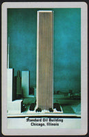 Vintage playing card STANDARD OIL BUILDING silver skyscraper pictured Chicago IL