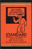 Vintage playing card STANDARD OVERALL CLEANING Cincinnati Dayton Ashland Ohio