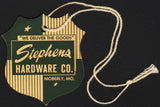 Vintage tag STEPHENS HARDWARE CO Moberly Missouri We Deliver The Goods n-mint