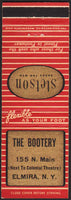 Vintage matchbook cover THE BOOTERY Stetson Shoes for Men from Elmira New York