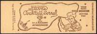 Vintage matchbook cover STEVES COCKTAIL CORRAL Tulare California salesman sample