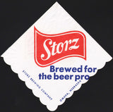 Vintage napkin STORZ for the beer pro Storz Brewing Omaha Nebraska unused n-mint+