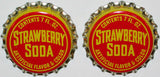 Soda pop bottle caps Lot of 25 STRAWBERRY SODA #2 cork lined new old stock