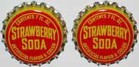 Soda pop bottle caps Lot of 12 STRAWBERRY SODA #2 cork lined new old stock