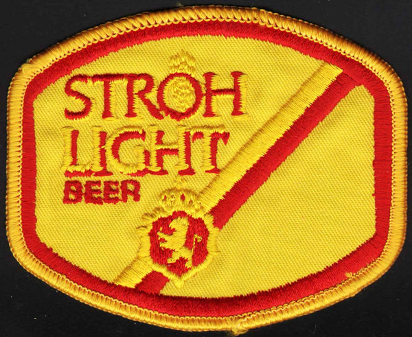 Vintage uniform patch STROH LIGHT BEER lion crest unused new old stock n-mint+