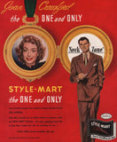 Vintage magazine ad STYLE MART CLOTHES from 1948 The One and Only Joan Crawford
