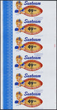 Vintage bread wrapper SUNBEAM 49 ERS NFL Training Bread Miss Sunbeam Seattle WA