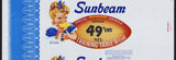 Vintage bread wrapper SUNBEAM 49 ERS NFL Training Bread Miss Sunbeam Seattle WA