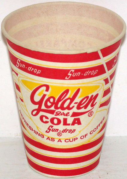 Vintage paper cup SUN DROP GOLDEN GIRL COLA 4oz size unused new old stock n-mint+