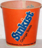 Vintage paper cup SUNKIST ORANGE SODA 4oz size unused new old stock n-mint+ condition
