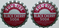 Soda pop bottle caps Lot of 100 SUN RISE BLACK CHERRY plastic lined unused