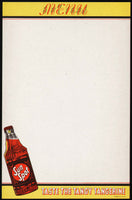 Vintage menu SUN SPOT soda pop bottle picture unused new old stock n-mint+ condition