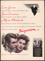 Vintage magazine ad SUSPICION movie 1941 Alfred Hitchcock Cary Grant and Joan Fontaine