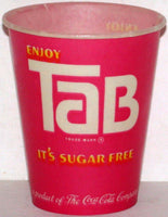 Vintage paper cup ENJOY TAB Coca Cola 4oz unused new old stock n-mint+ condition