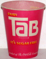 Vintage paper cup ENJOY TAB Coca Cola 4oz unused new old stock n-mint+ condition
