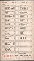 Vintage receipt TASTI TREAT DRIVE IN Jefferson City Missouri 1950s prices n-mint